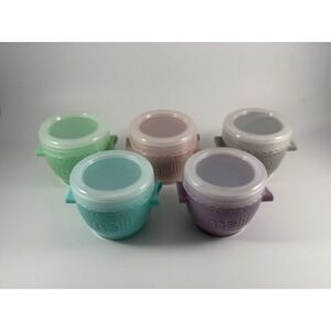 Melii Snap & Go Pods 5 Two oz. Units Excellent Shape Freezer, Microwave Safe